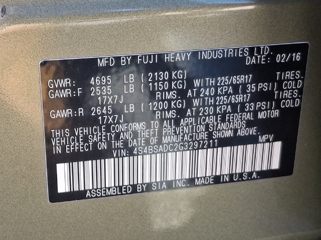 Used 2016 Subaru Outback 2.5i Premium AWD/4WD image 50