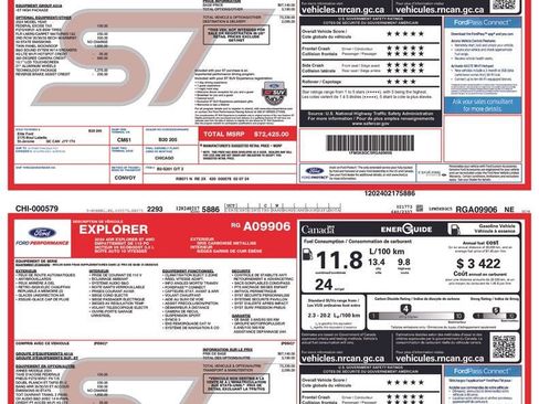 Certified 2024 Ford Explorer ST w/ Technology Package AWD/4WD image 40