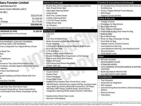 Used 2022 Subaru Forester Limited w/ Popular Package #3 image 16