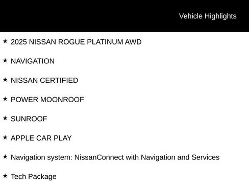 Certified 2025 Nissan Rogue Platinum w/ Tech Package AWD/4WD image 6