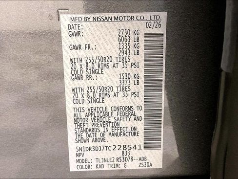 New 2026 Nissan Pathfinder Platinum w/ Accent Package AWD/4WD image 27