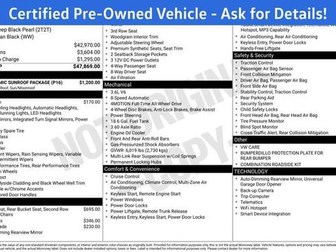 Certified 2023 Volkswagen Atlas SE w/ Panoramic Sunroof Package AWD/4WD image 3