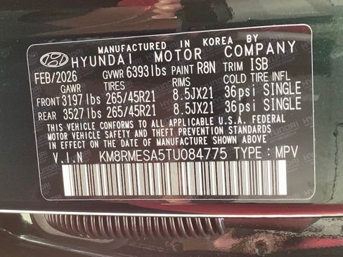 New 2026 Hyundai Palisade Calligraphy AWD/4WD image 32