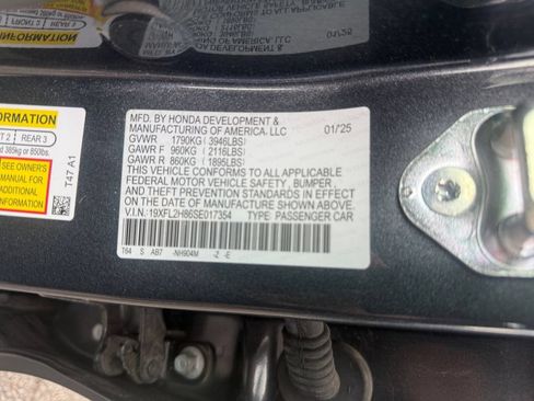Certified 2025 Honda Civic Sport image 25