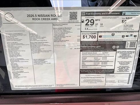 New 2026 Nissan Rogue SV w/ Rock Creek Premium Package AWD/4WD image 38