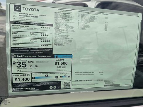 New 2026 Toyota Sienna Limited image 10