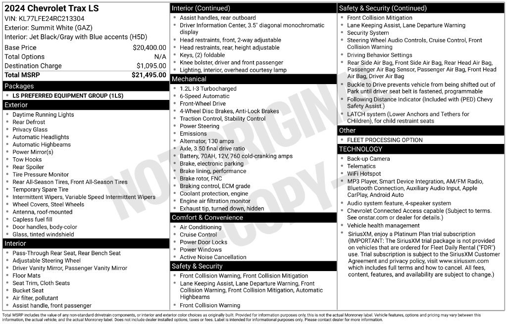 Certified 2024 Chevrolet Trax LS FWD image 32