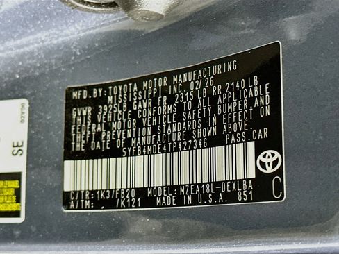 Used 2026 Toyota Corolla LE FWD image 12
