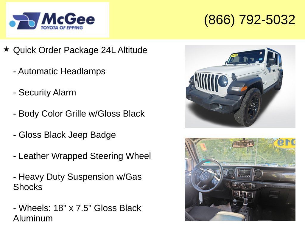 Used 2019 Jeep Wrangler Unlimited Sport AWD/4WD image 12