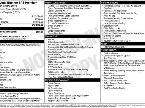 Used 2021 Toyota 4Runner SR5 Premium w/ Moonroof Package AWD/4WD image 34
