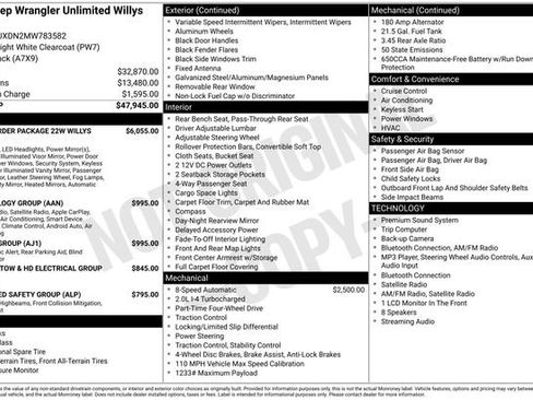 Used 2021 Jeep Wrangler Unlimited Sport AWD/4WD image 2