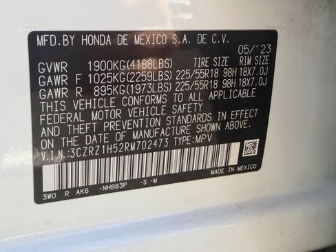 Certified 2024 Honda HR-V Sport image 30