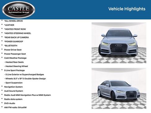 Used 2016 Audi A6 3.0T Premium Plus w/ S Line Sport Package image 3