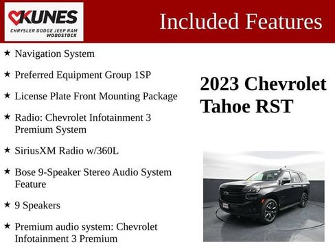 Used 2023 Chevrolet Tahoe RST AWD/4WD image 3