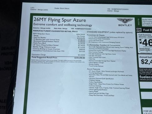 Used 2026 Bentley Flying Spur Plug-In Hybrid AWD/4WD image 43