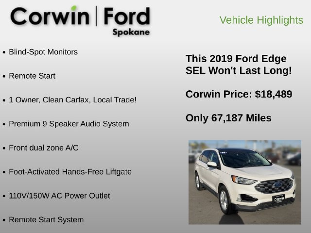 Used 2019 Ford Edge SEL w/ Equipment Group 201A AWD/4WD image 6