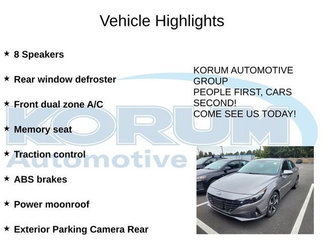 Used 2022 Hyundai Elantra Limited w/ Preferred Accessory Package FWD image 7