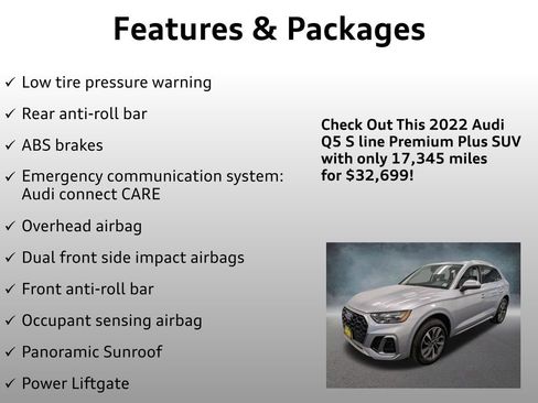 Used 2022 Audi Q5 2.0T Premium Plus w/ Premium Plus Package AWD/4WD image 13