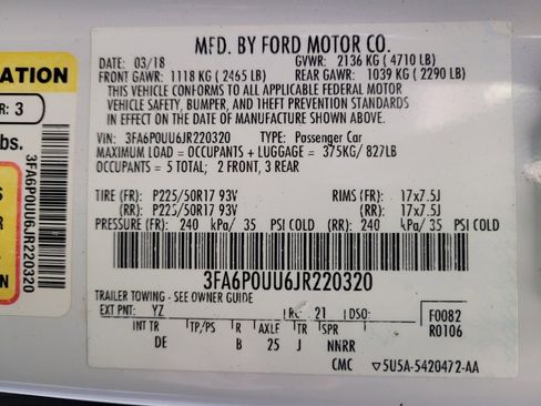 Used 2018 Ford Fusion S image 33