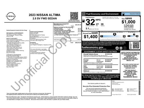Certified 2023 Nissan Altima 2.5 SV image 43