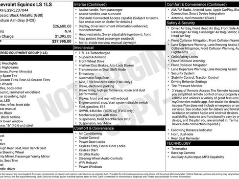 Used 2024 Chevrolet Equinox LS FWD image 32