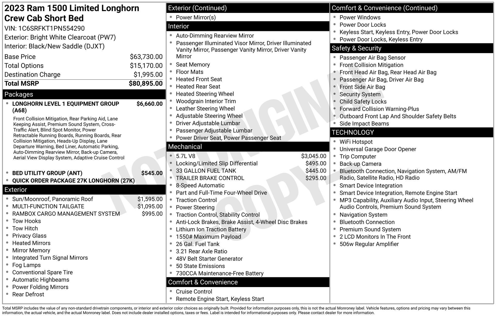 Used 2023 RAM 1500 Limited AWD/4WD image 44