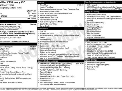 Used 2018 Cadillac XT5 Luxury w/ Driver Awareness Package image 8