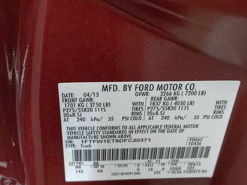 Used 2013 Ford F150 Lariat w/ Luxury Equipment Group AWD/4WD image 33