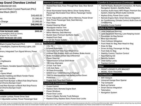 New 2025 Jeep Grand Cherokee Limited w/ Trailer Tow Package AWD/4WD image 7