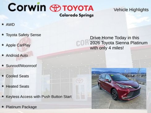 Used 2026 Toyota Sienna Platinum image 7
