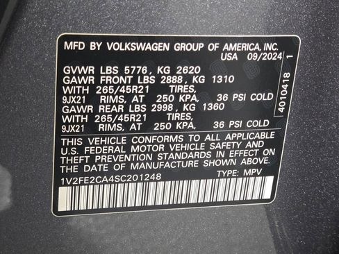 Used 2025 Volkswagen Atlas Cross Sport SEL Premium R-Line AWD/4WD image 14