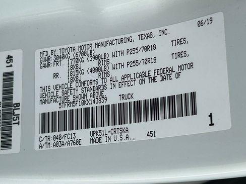 Used 2019 Toyota Tundra SR5 w/ SR5 Upgrade Package RWD image 33