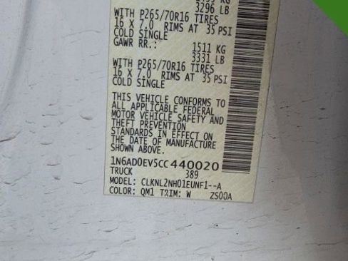 Used 2012 Nissan Frontier SV w/ SV Premium Utility Pkg image 2