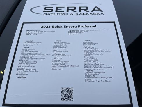Used 2021 Buick Encore Preferred AWD/4WD image 25