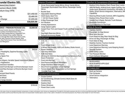 Used 2022 Hyundai Elantra SEL w/ Convenience + Premium Package image 1