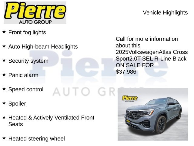 Used 2025 Volkswagen Atlas Cross Sport SEL R-Line AWD/4WD image 13