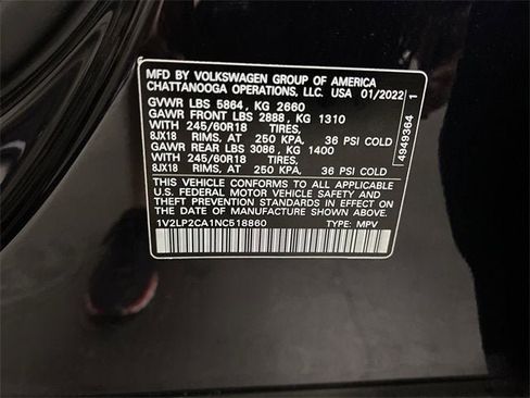 Used 2022 Volkswagen Atlas SE image 33