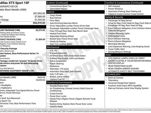 Used 2023 Cadillac XT5 Sportv w/ Technology Package AWD/4WD image 27