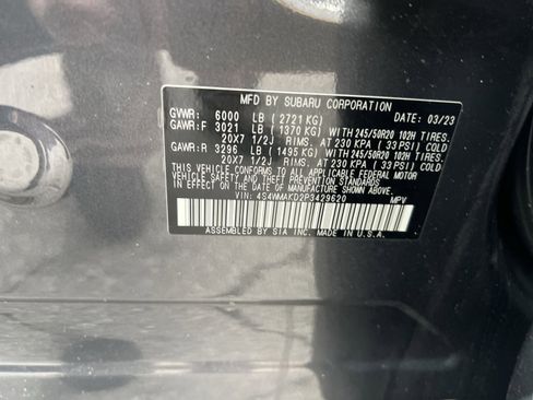 Used 2023 Subaru Ascent Onyx Edition Limited AWD/4WD image 30
