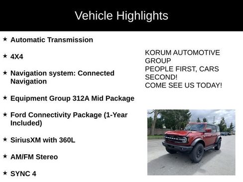 New 2026 Ford Bronco Outer Banks AWD/4WD image 4