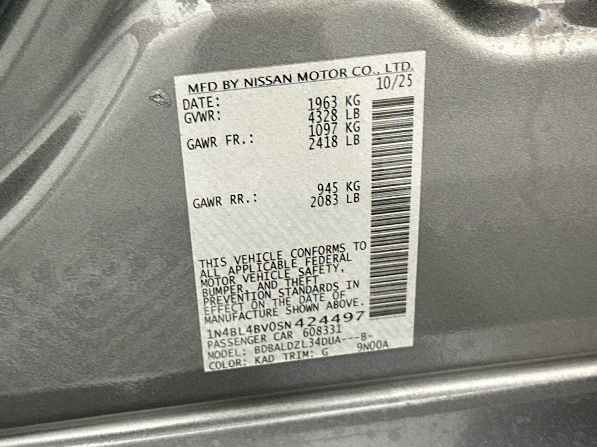 Used 2025 Nissan Altima 2.5 S FWD image 12
