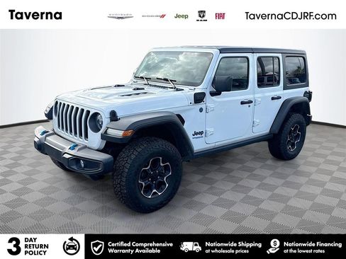 Used 2021 Jeep Wrangler Unlimited Rubicon 4xe w/ Cold Weather Group image 1