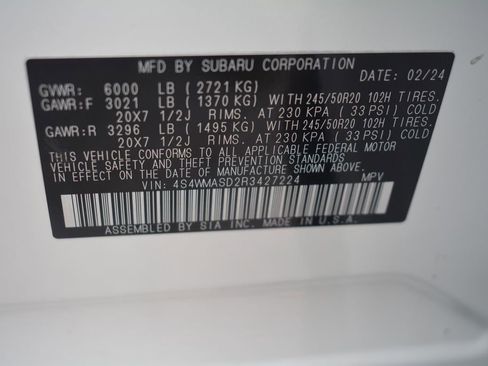 Used 2024 Subaru Ascent Limited AWD/4WD image 27