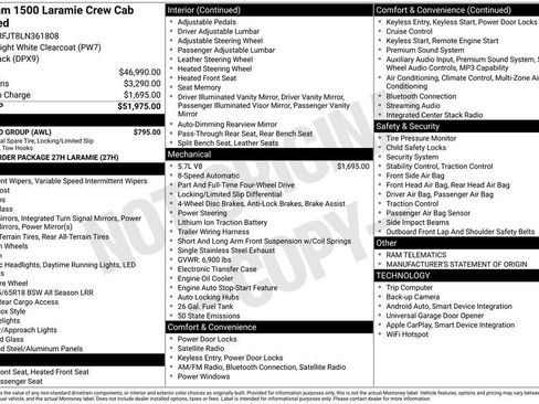 Used 2020 RAM 1500 Laramie w/ Off Road Group image 2
