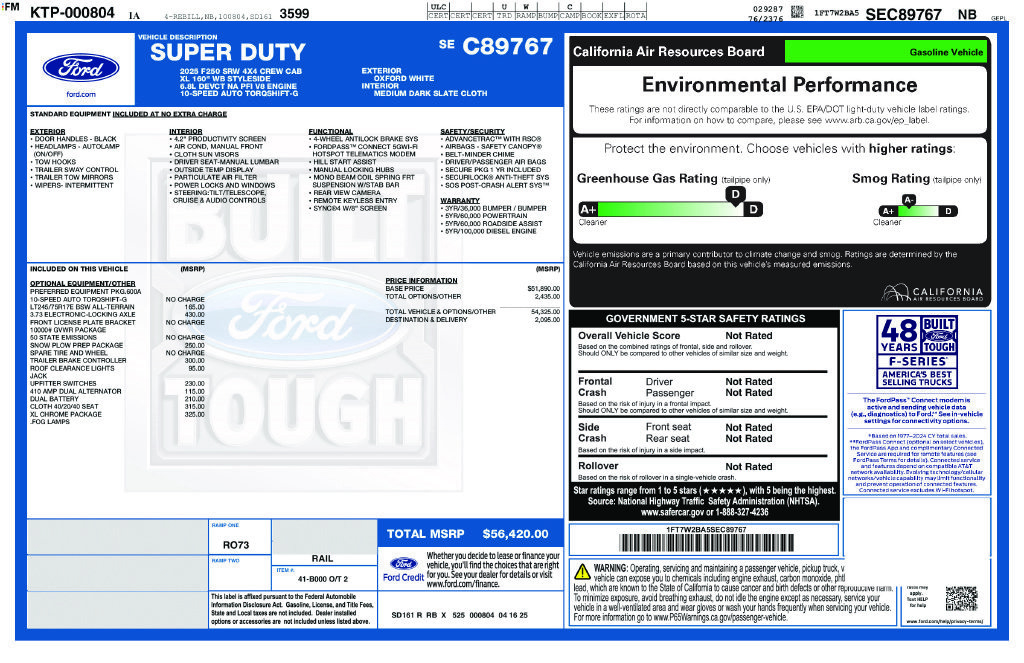 Used 2025 Ford F250 XL w/ XL Chrome Package AWD/4WD image 9