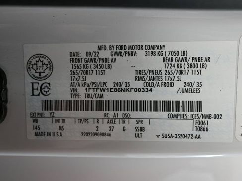 Used 2022 Ford F150 XLT AWD/4WD image 48