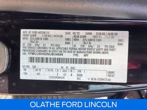 Used 2022 Ford Escape SEL w/ Technology Package image 28