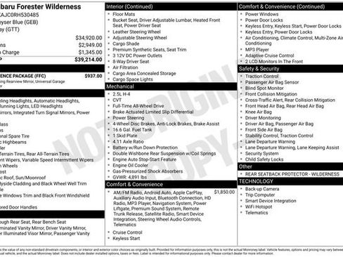 Used 2024 Subaru Forester Wilderness w/ Convenience Package image 41