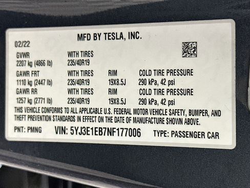 Used 2022 Tesla Model 3 Long Range AWD/4WD image 12