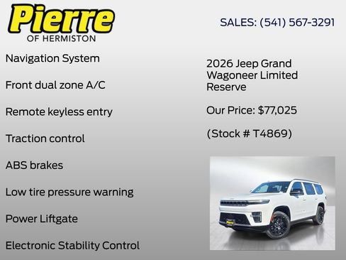 New 2026 Jeep Grand Wagoneer Limited AWD/4WD image 6